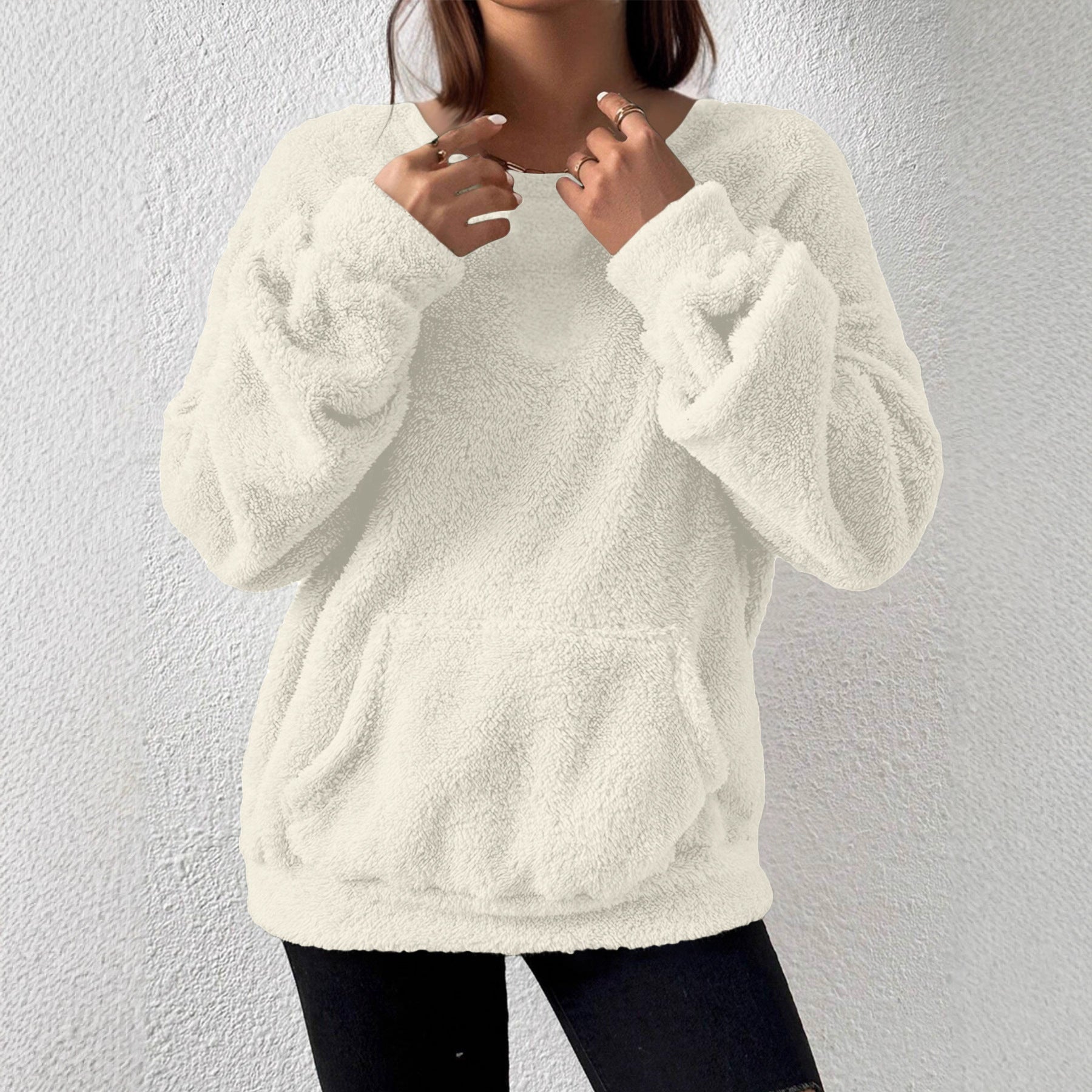 Women’s Solid Colour Long-Sleeve Sweater