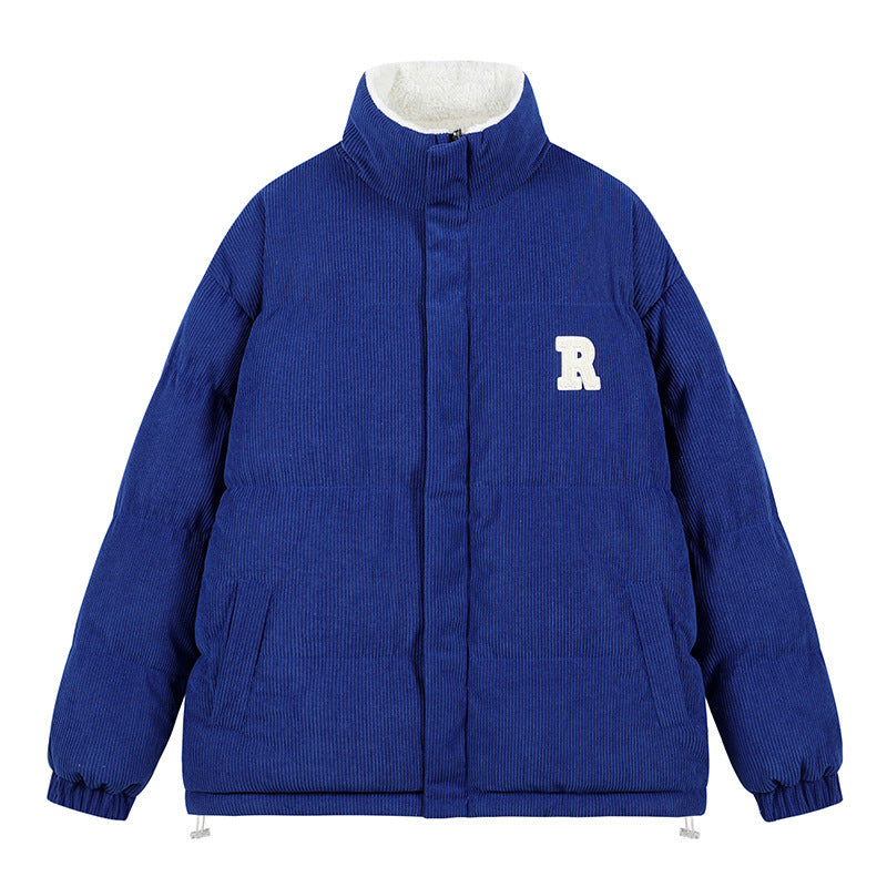 Cashmere-Lined Coat, Double-Sided Wear, Loose Lapel Warm Coat