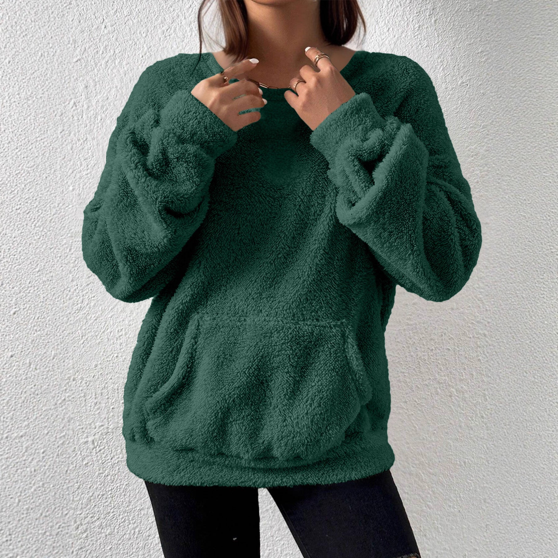 Women’s Solid Colour Long-Sleeve Sweater