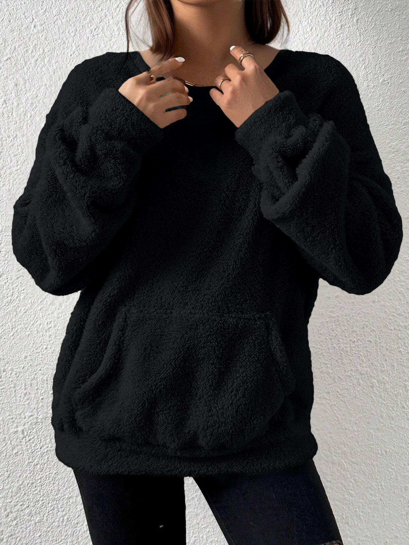 Women’s Solid Colour Long-Sleeve Sweater