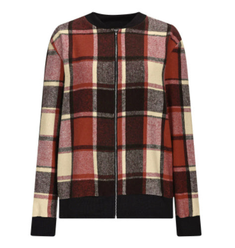 Autumn/Winter Checkered Baseball Jacket