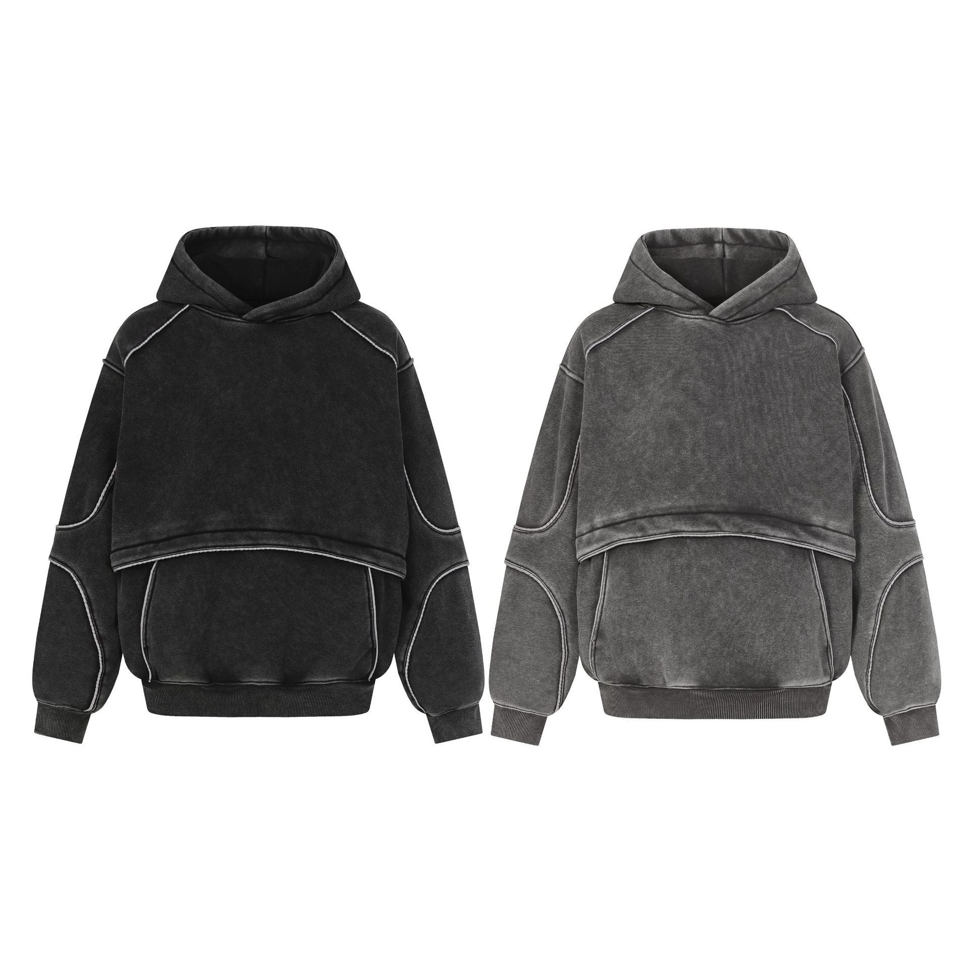Unisex Loose Fit Fleece-Lined Sweatshirt