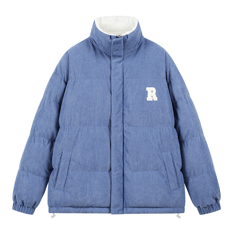 Cashmere-Lined Coat, Double-Sided Wear, Loose Lapel Warm Coat