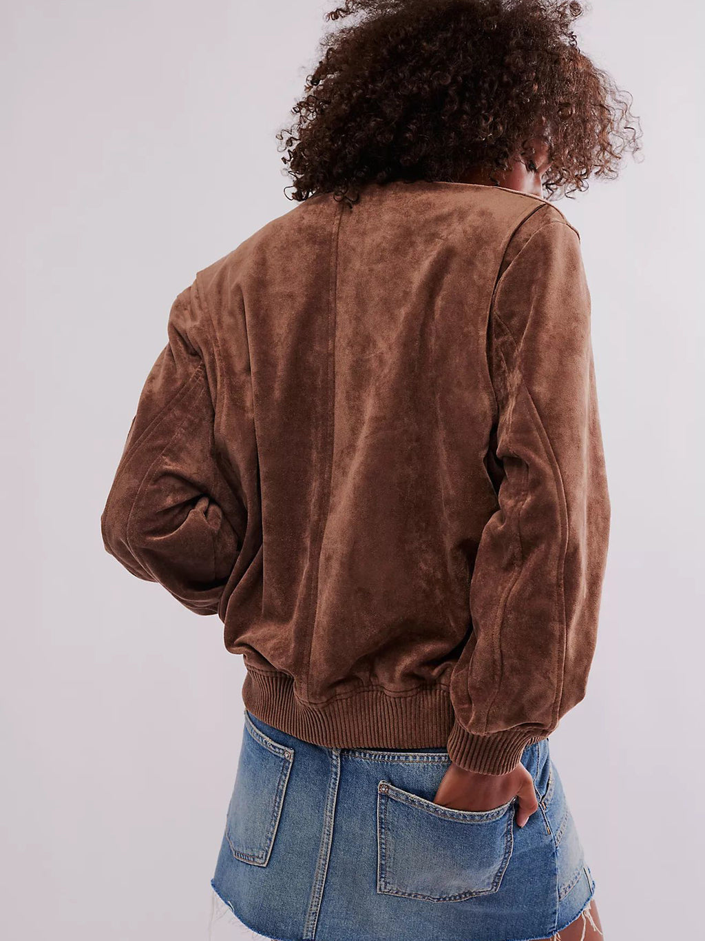 Casual Suede Zip Jacket